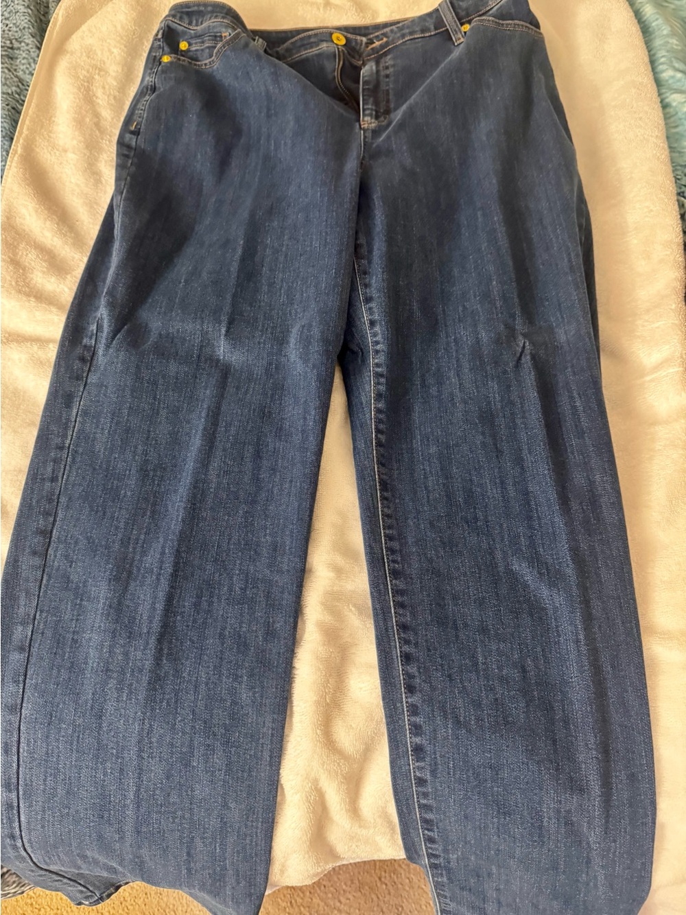 Classic Dark Wash Straight-Leg Jeans